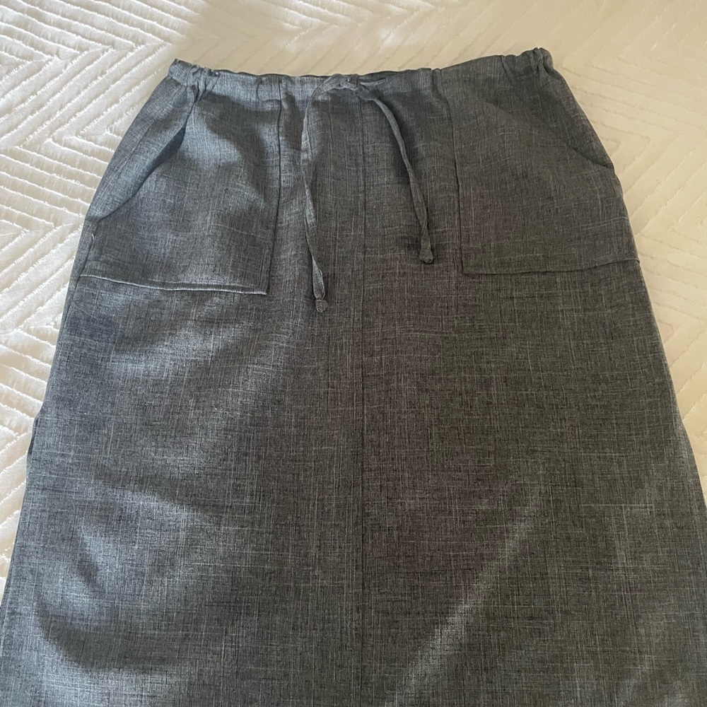 90's UO Gray Drawstring Skirt